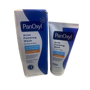 PanOxyl 10% Benzoyl Peroxide Acne Foaming Wash 5.5 oz MAX Strength NEW